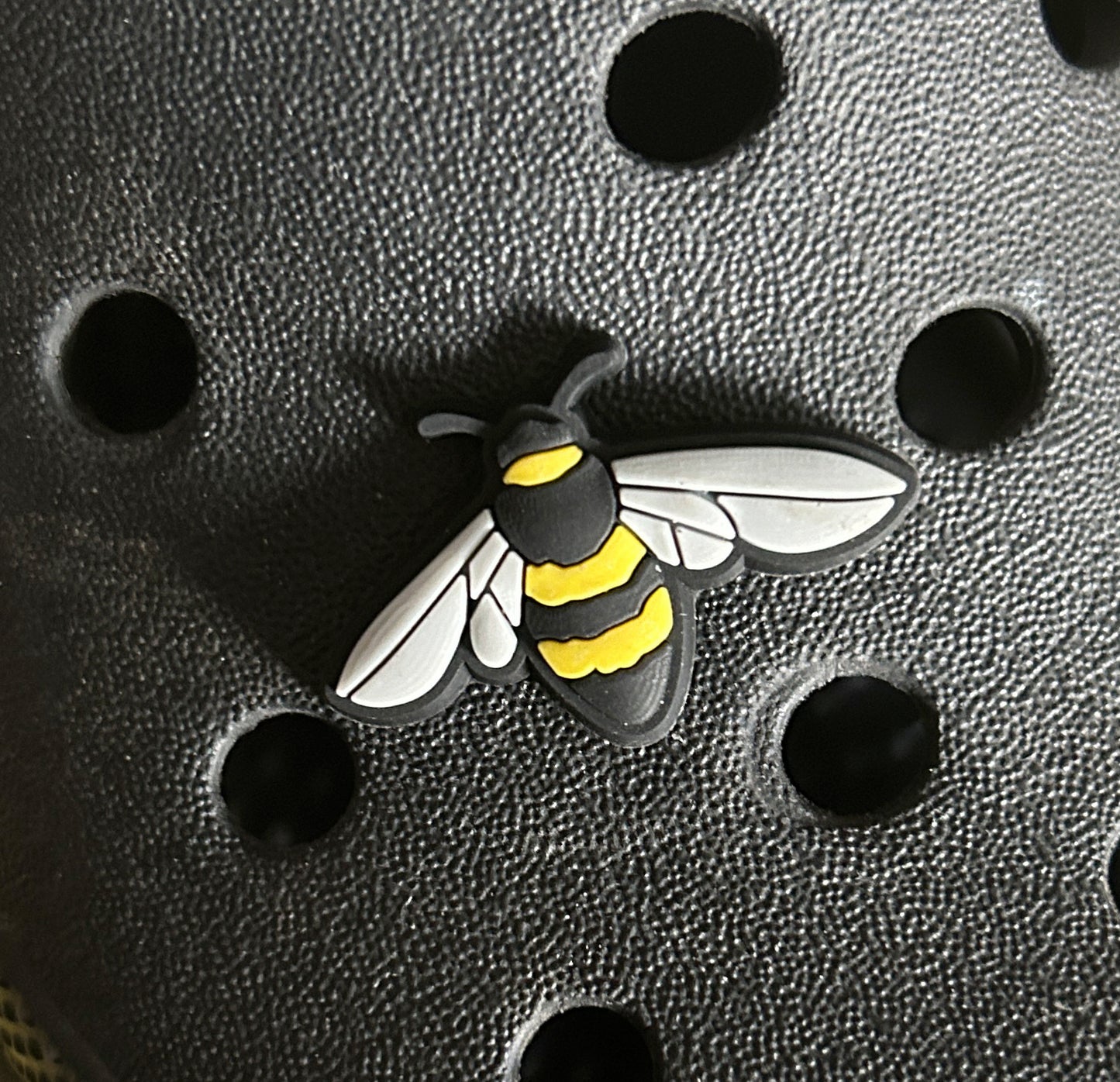 Bee croc shoe charm.