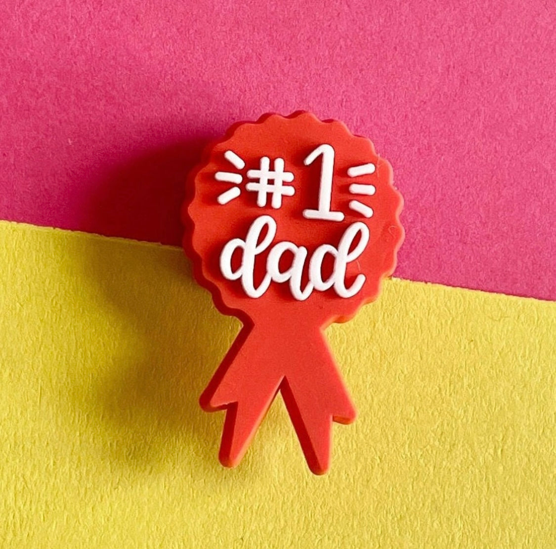 Number 1 Dad Shoe Charm. Shoe accessory.