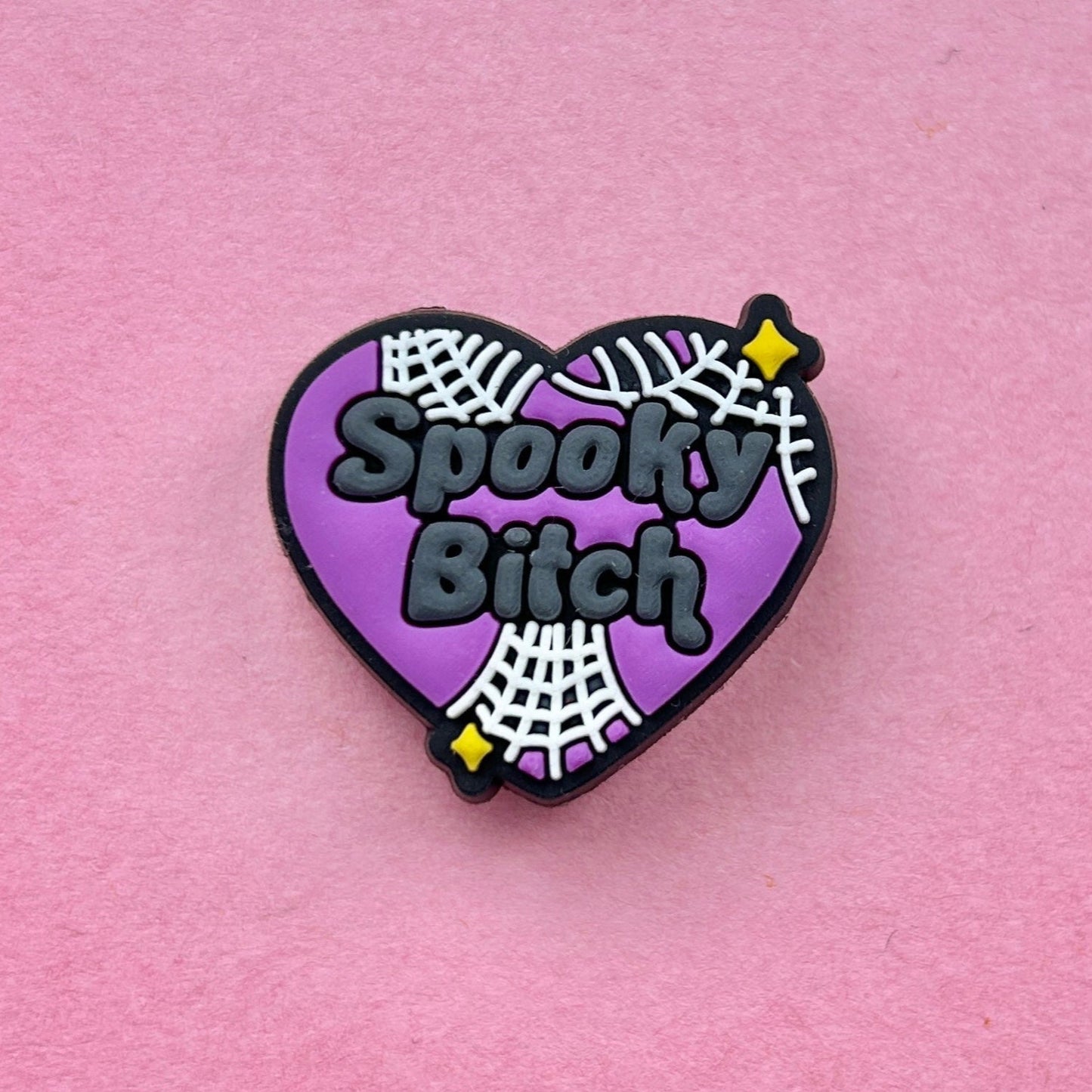 Spooky Bitch croc like shoe charm.