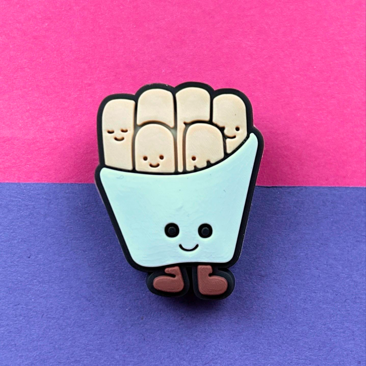 Happy Fries croc like shoe charm.