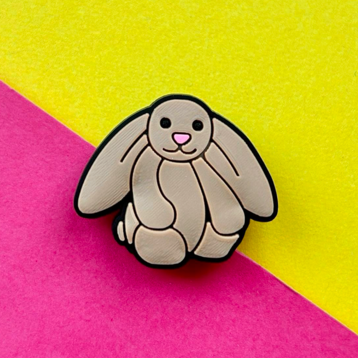 Long Ear Rabbit croc like shoe charm.