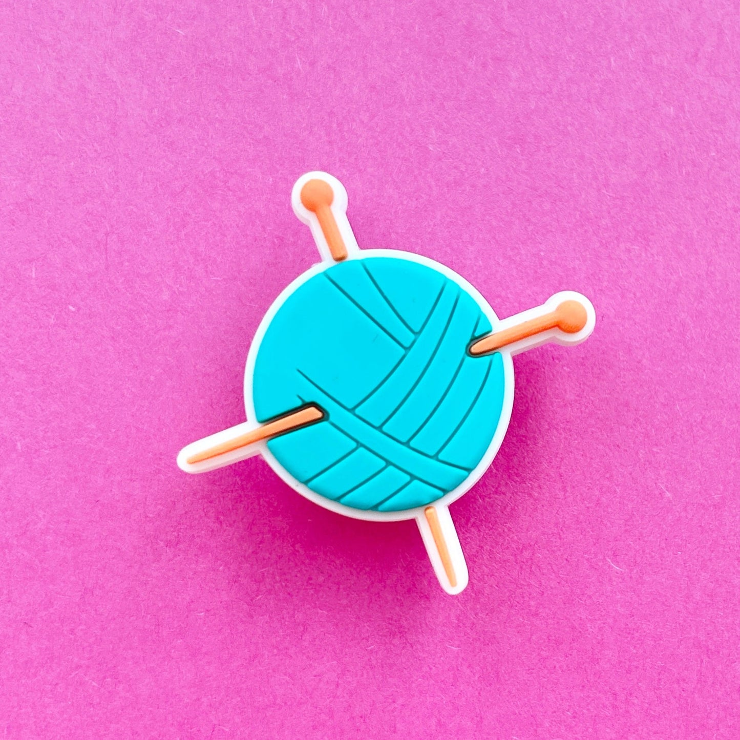 Ball of wool Croc shoe charm.