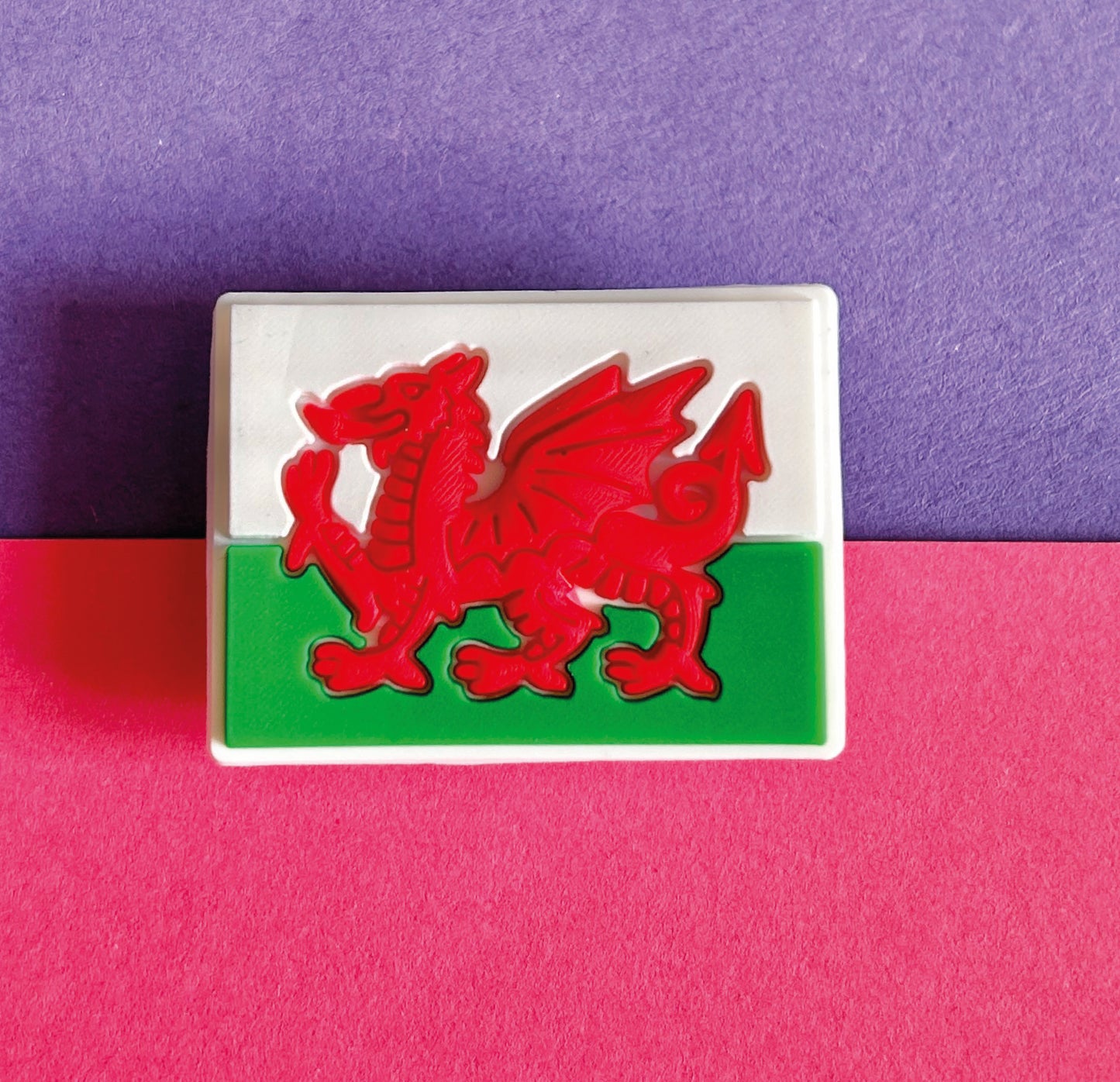 Welsh Flag Croc like shoe charm - Cymru