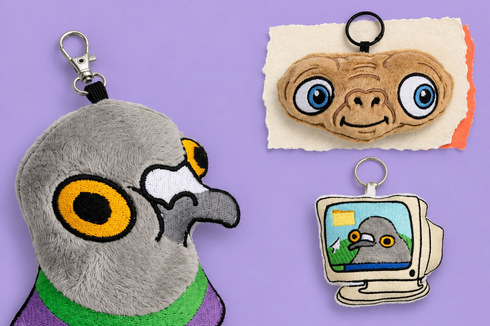 A colourful collection of curious Wonky Pigeon finds