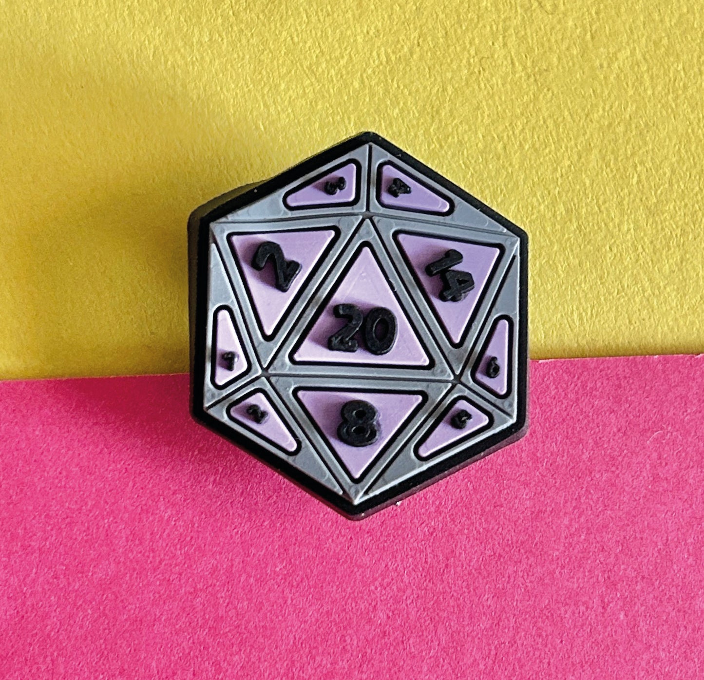 Polyhedral Dice Croc Like Shoe Charm. Gaming.