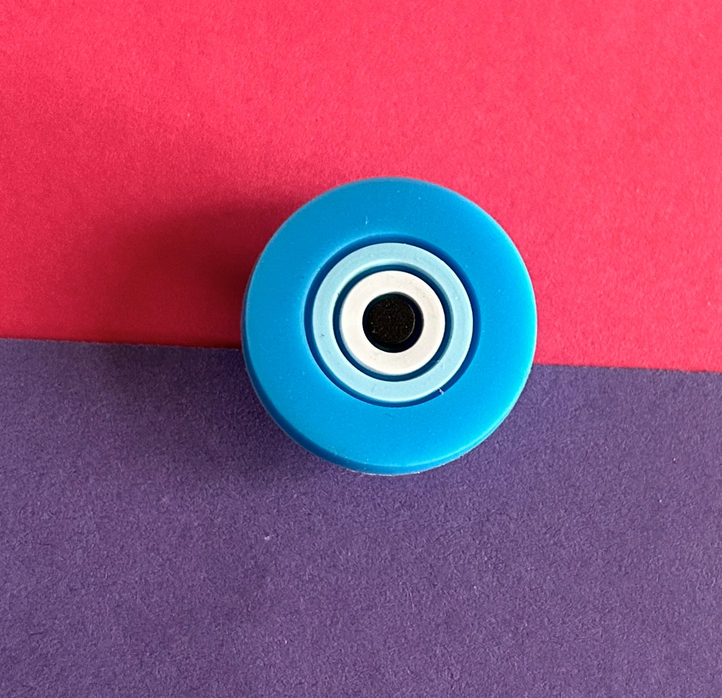 Light blue evil eye shoe charm