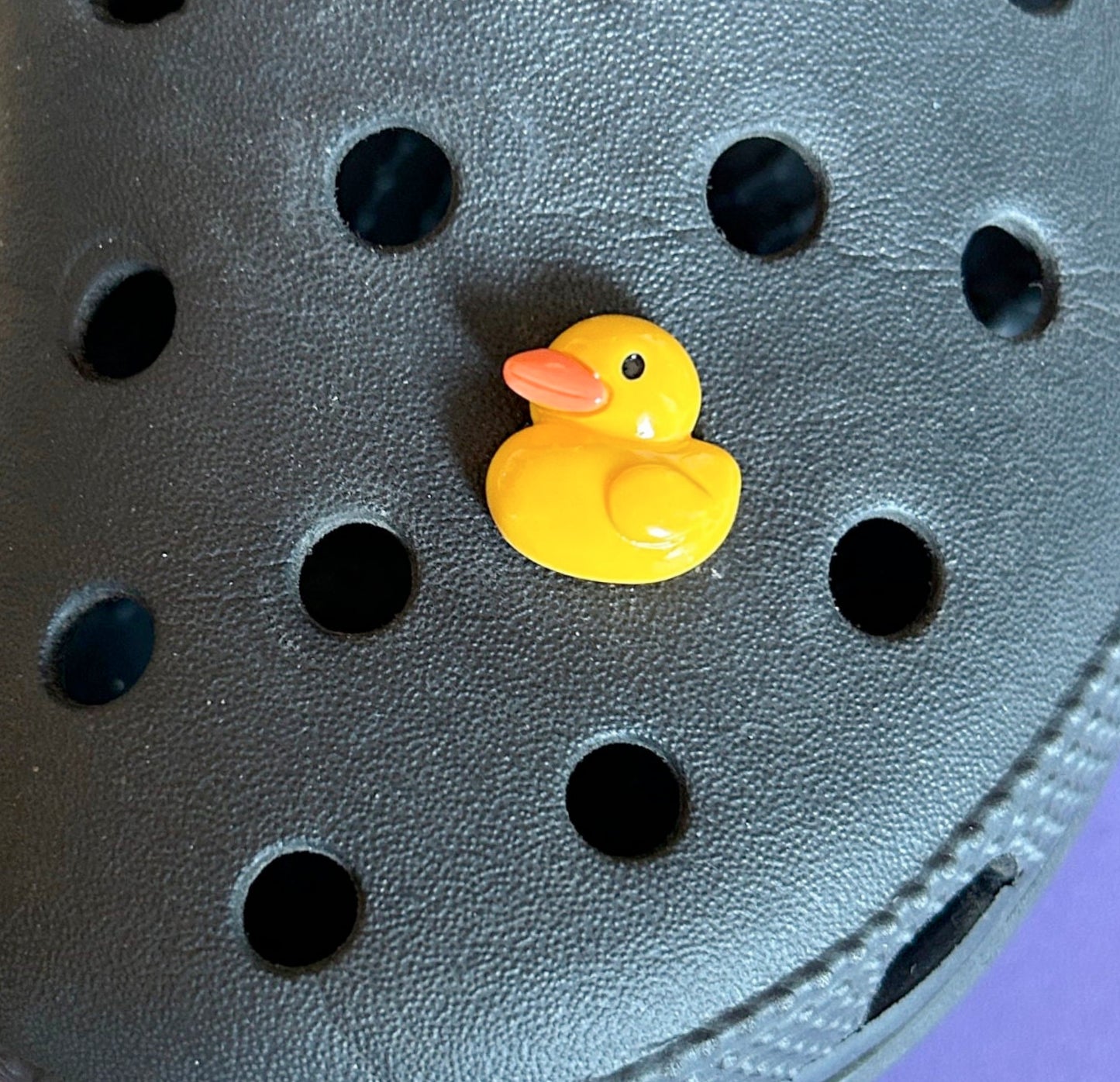 Rubber duck 3D shoe charm. 