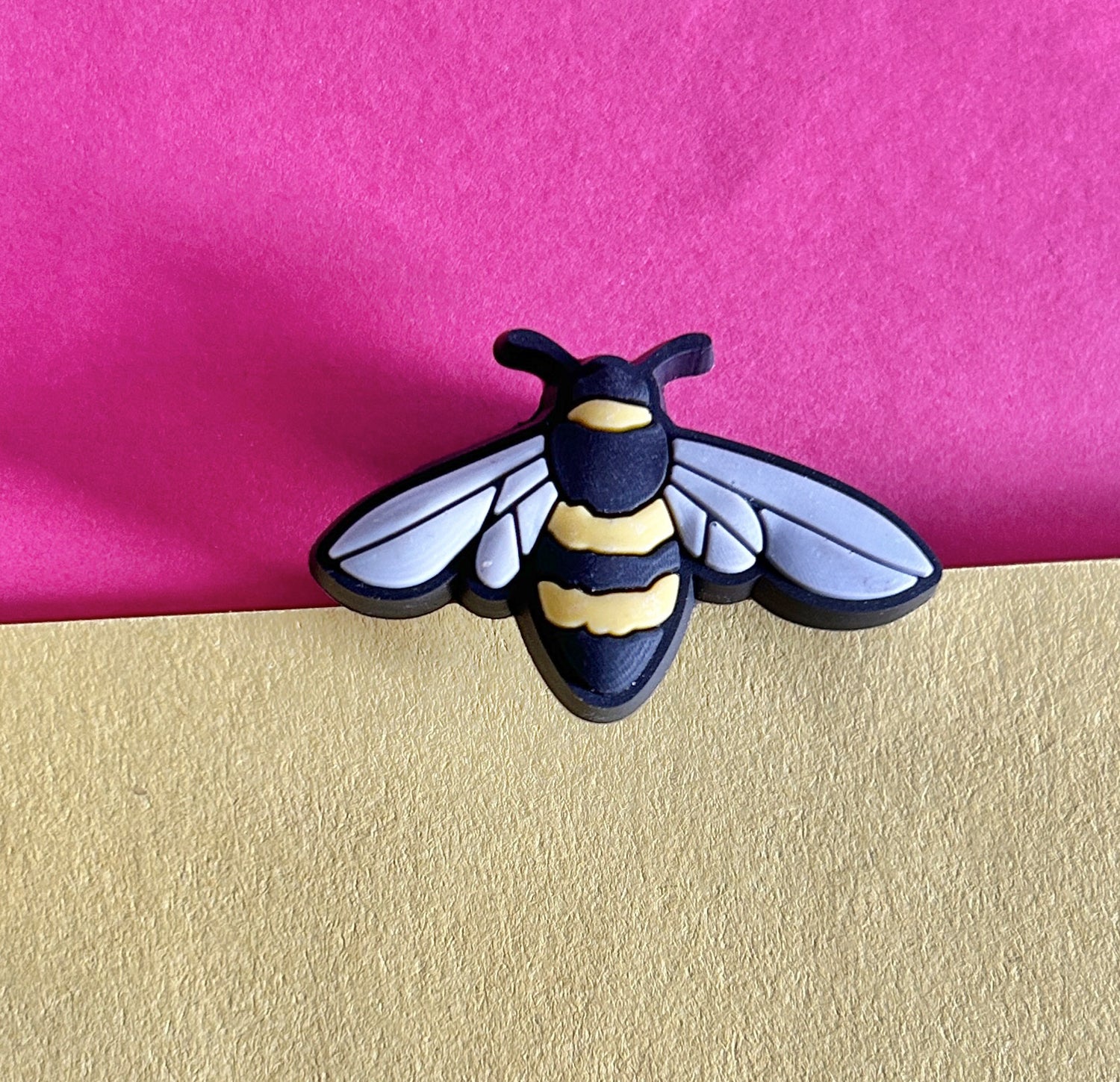 Bee croc shoe charm.