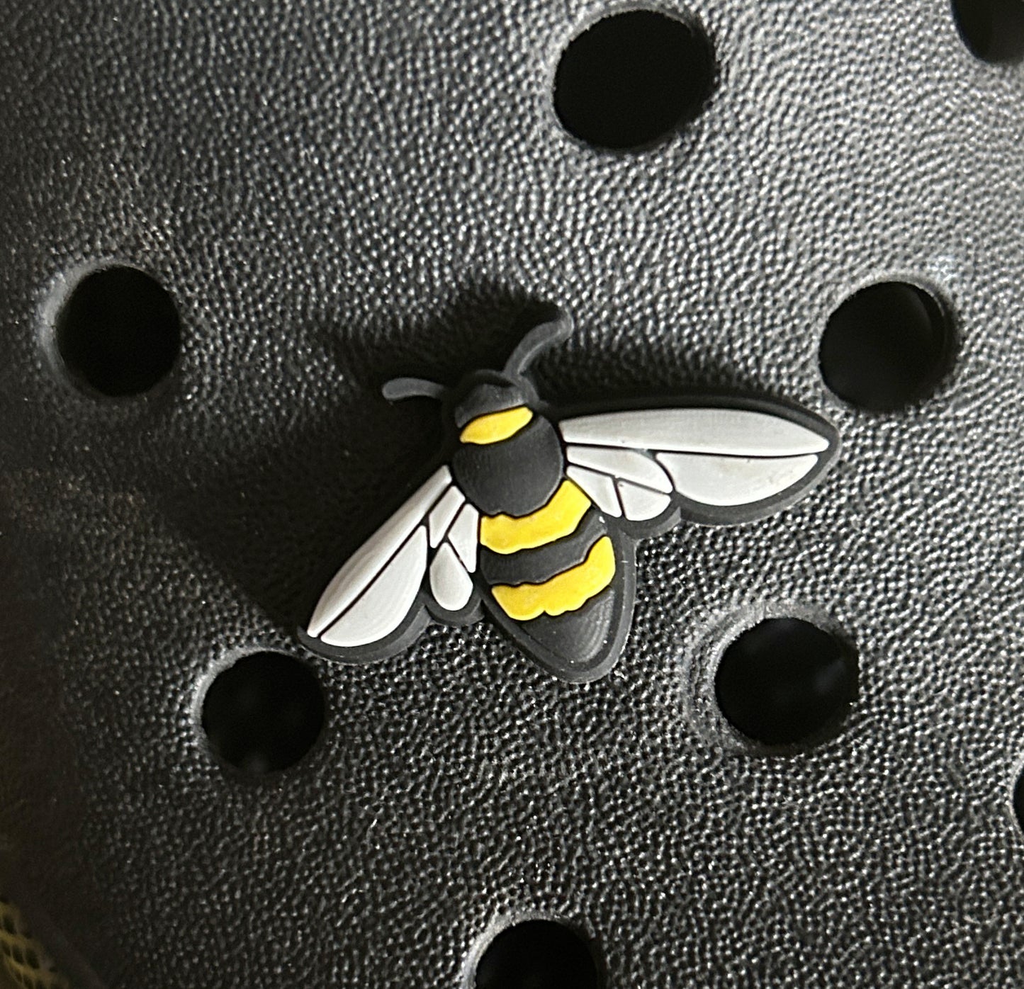 Bee croc shoe charm. 