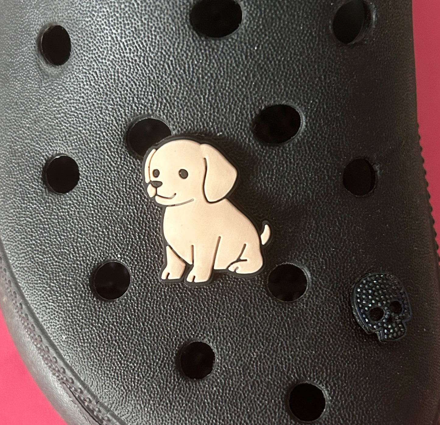 Labrador dog puppy croc charm 