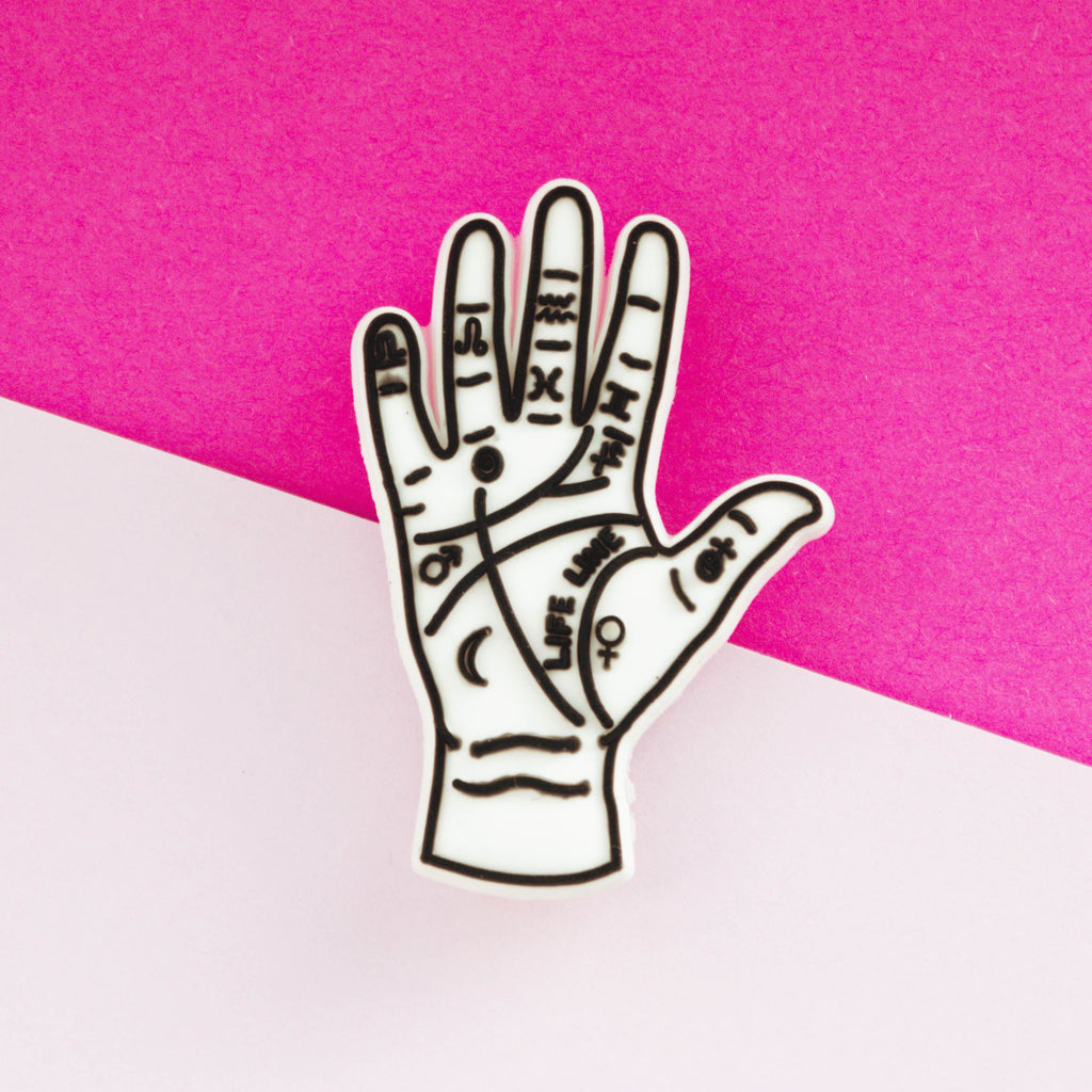 Palm Reader - Palmistry croc like shoe charm.
