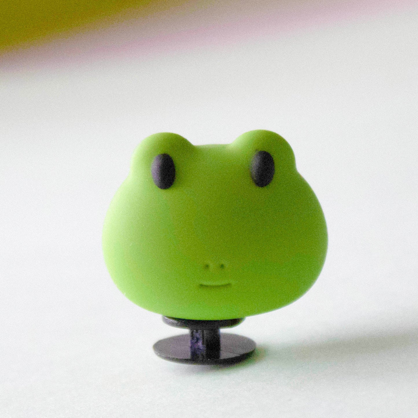 3D Frog Face croc like shoe charm.