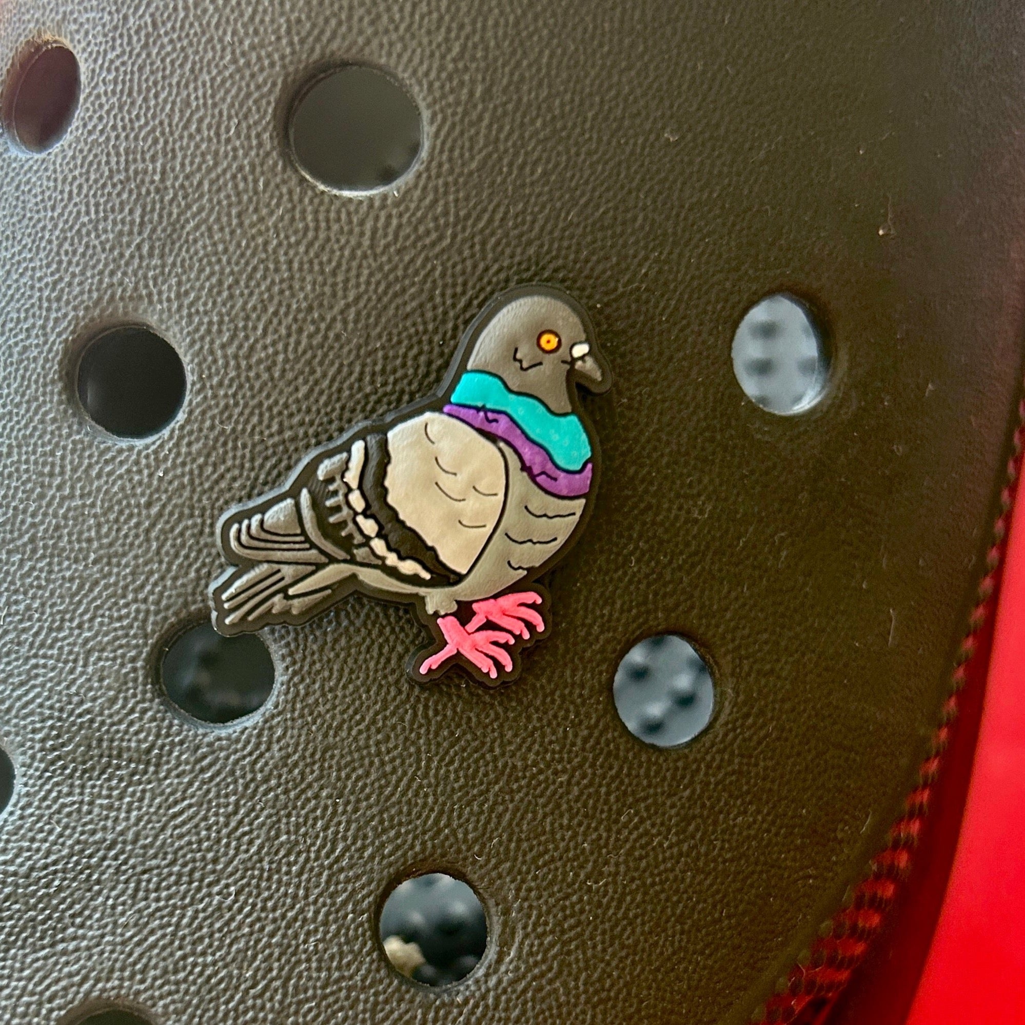 Pigeon Shoe Charm for clog style shoes - Exclusive to Wonky Pigeon