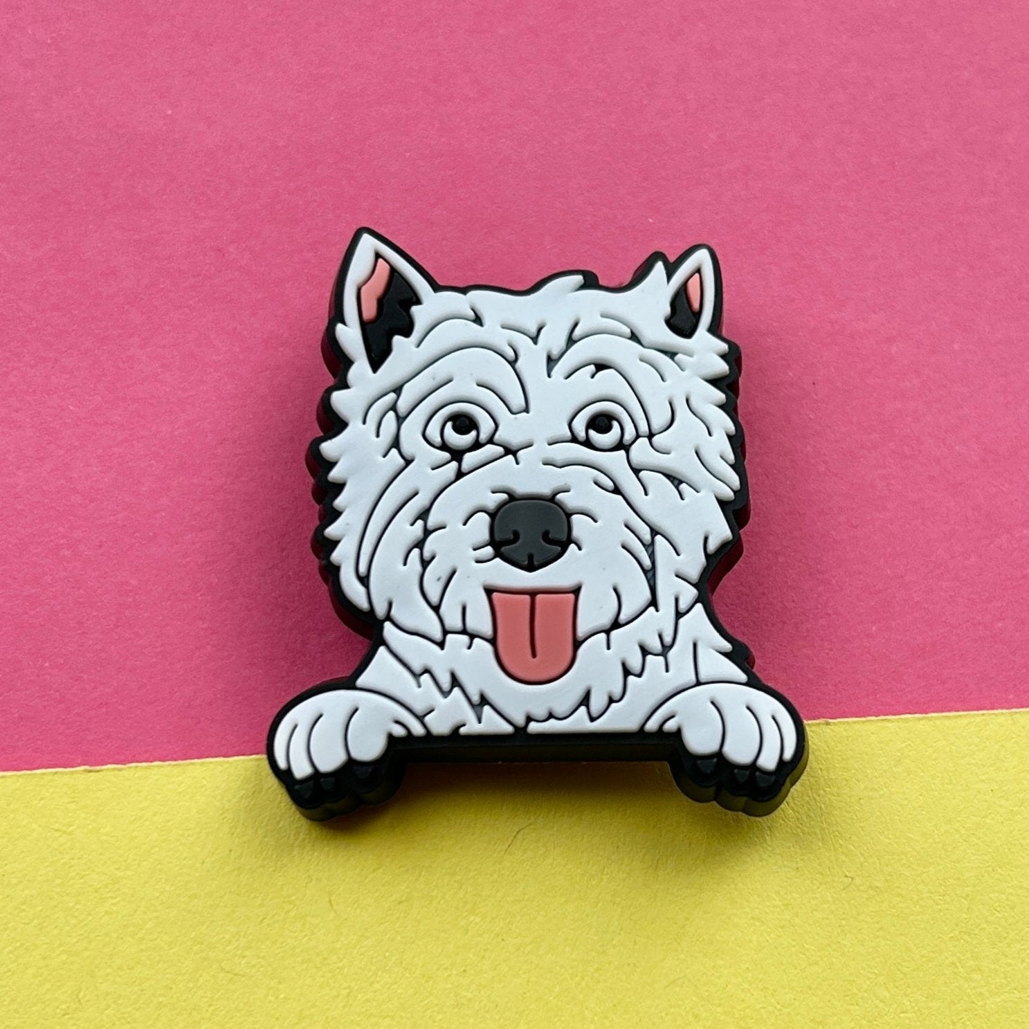 West Highland White Terrier croc charm.