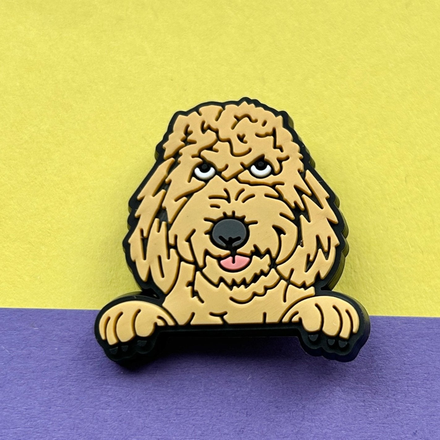 Goldendoodle Croc shoe charm.