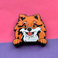 Ginger Pomeranian Dog croc charm. 