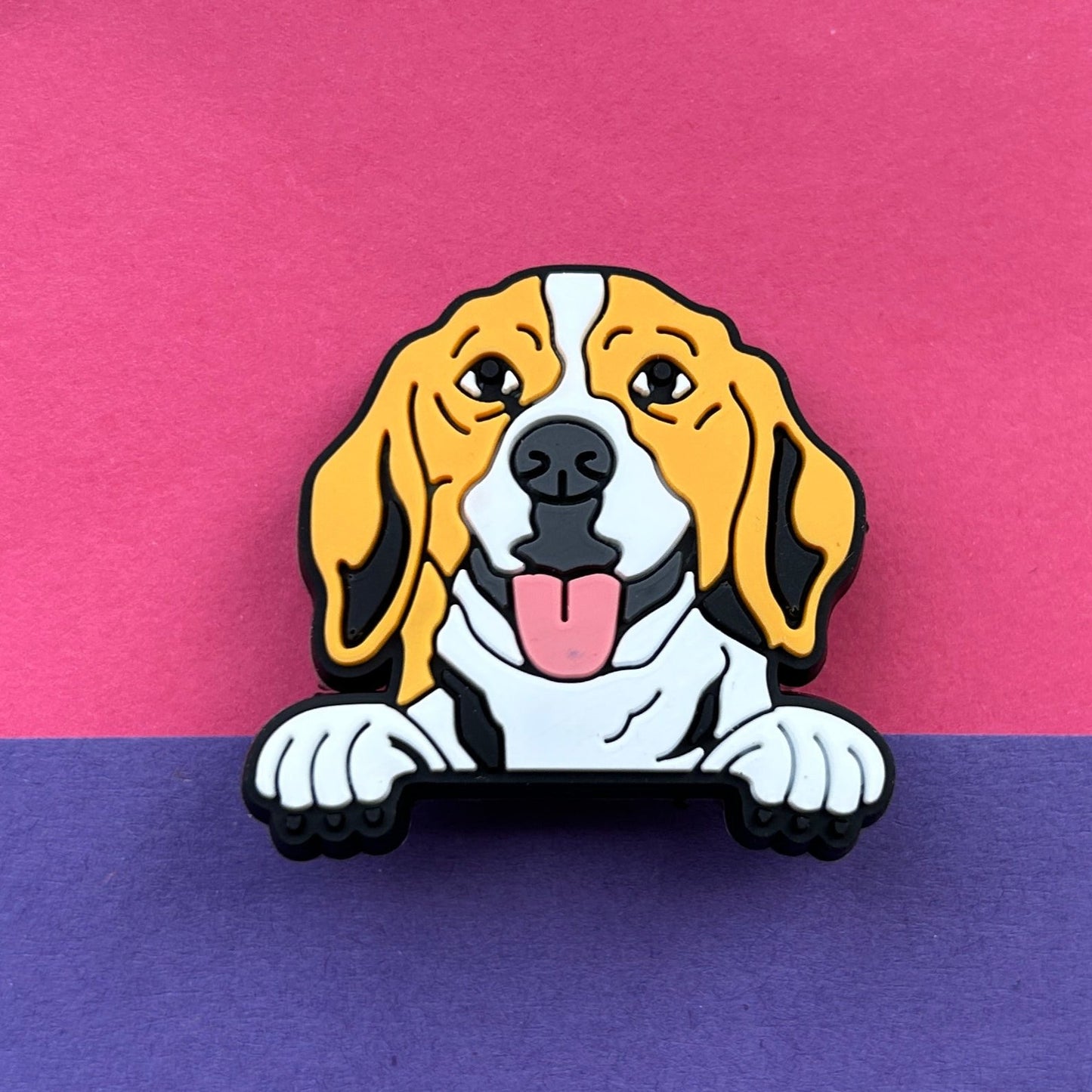 Beagle dog croc shoe charm.