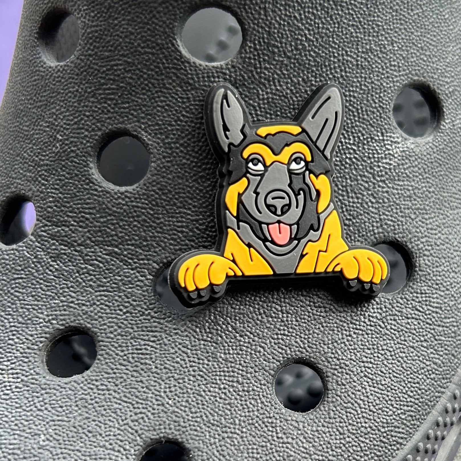 German Shepherd Dog Croc Charm.