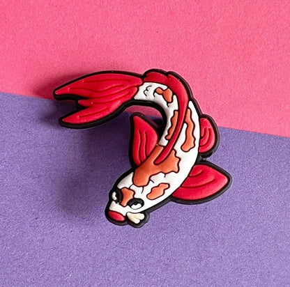 Koi Carp fish croc like Shoe Charm.