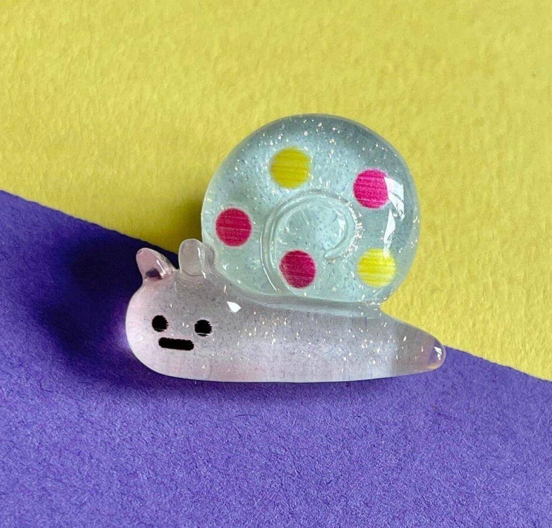 Snail 3D Resin shoe charm.