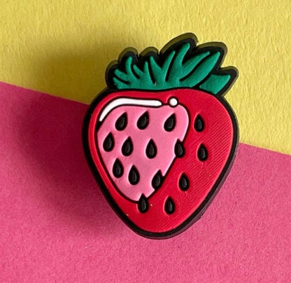 Strawberry Shoe Charm.