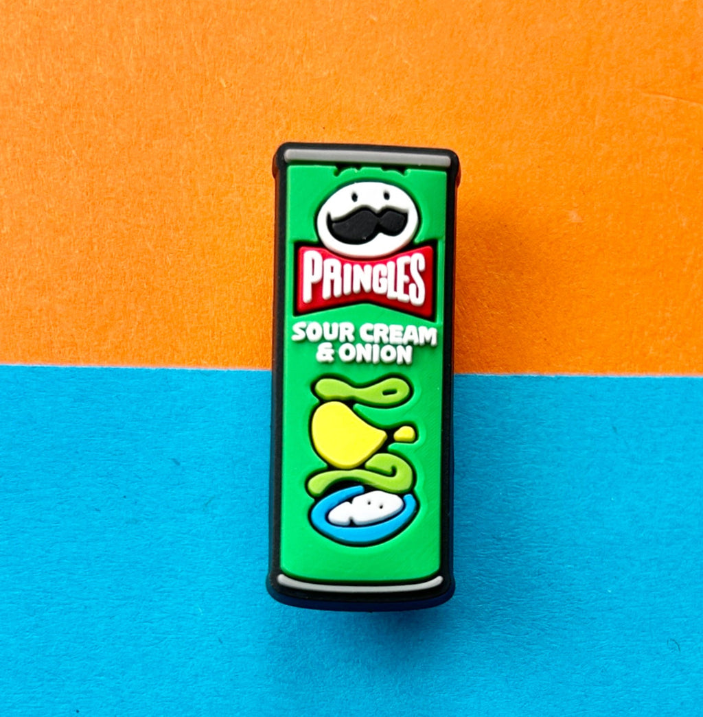 Tube of Crisps - Sour Cream and Onion croc like shoe charm.