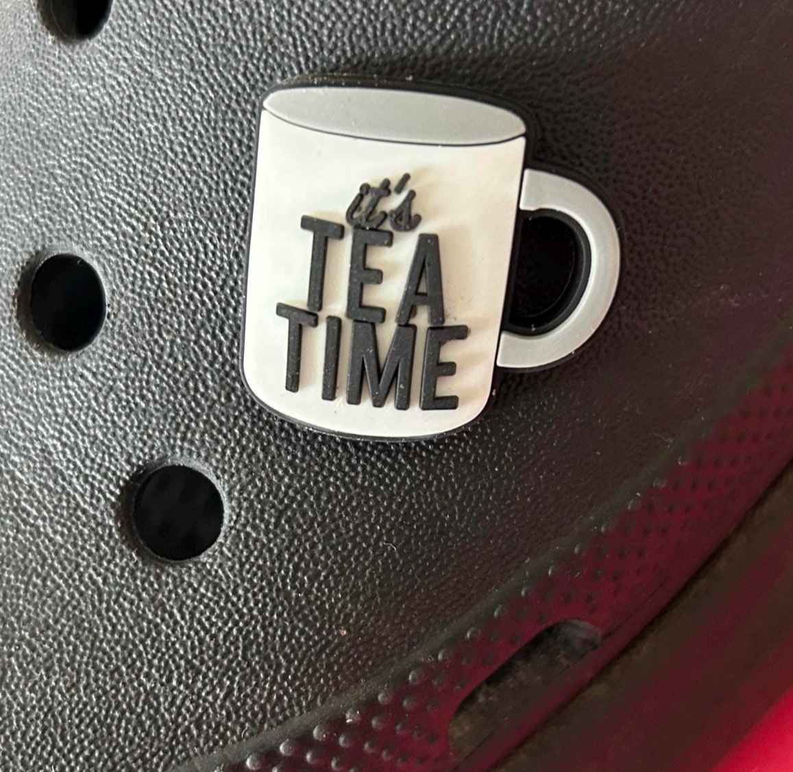 It's Tea Time Croc Like Shoe Charm