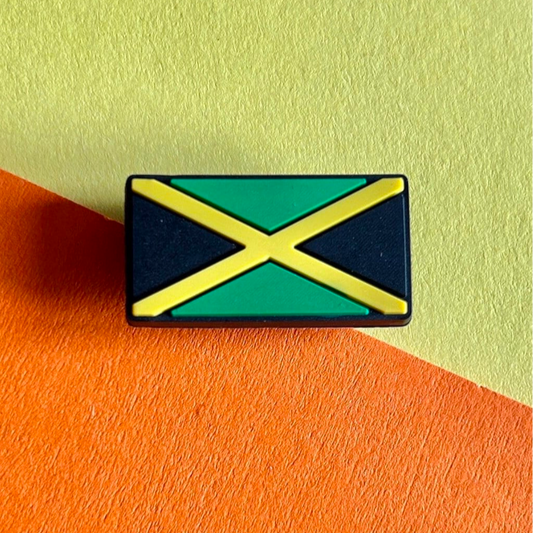 Jamaican flag charm for croc shoes. 