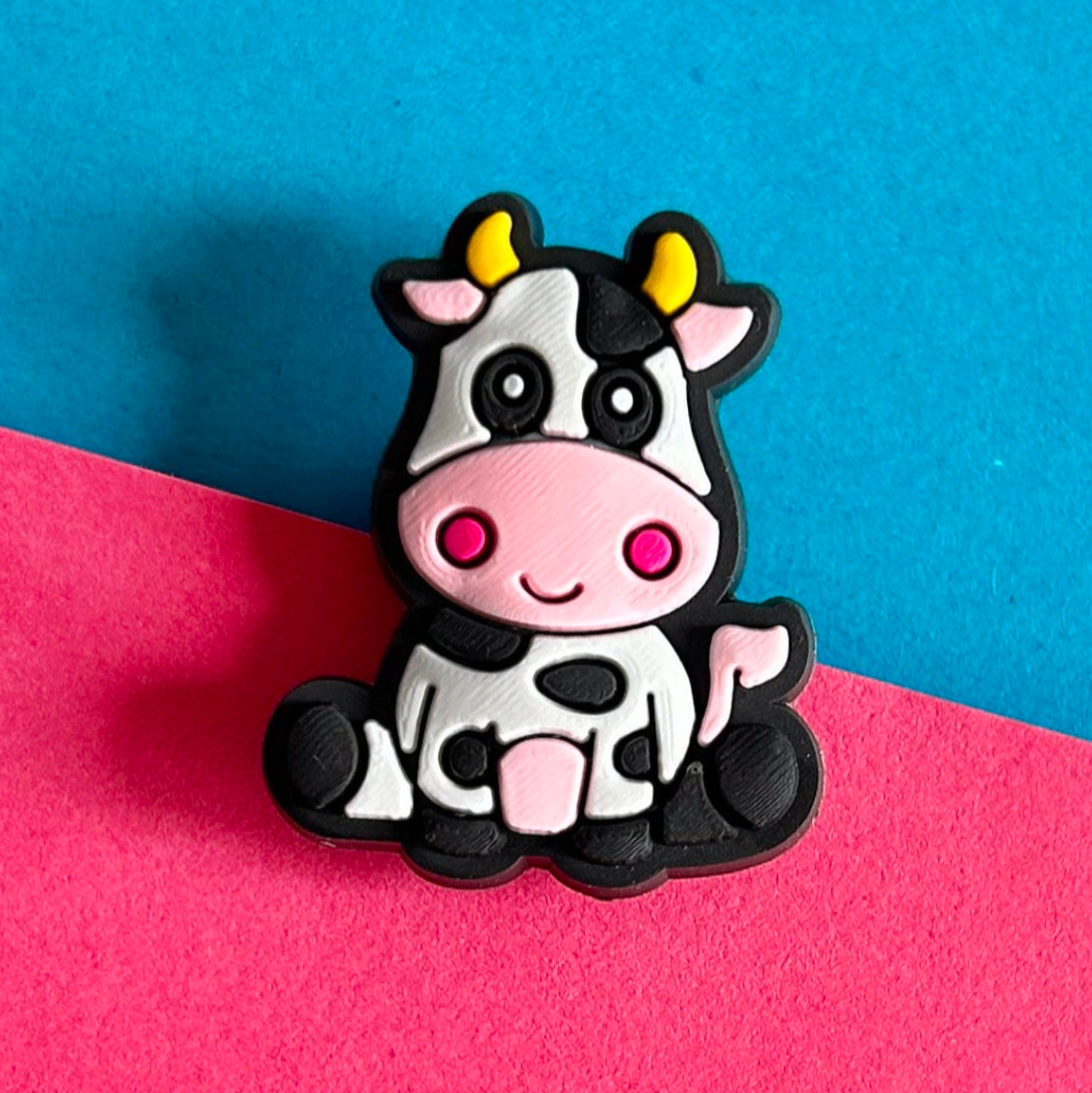 Cute Cow croc like shoe charm.