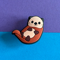 Cute Otter croc like shoe charm.