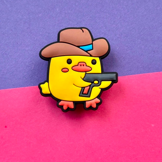 Sheriff Chick croc like shoe charm.