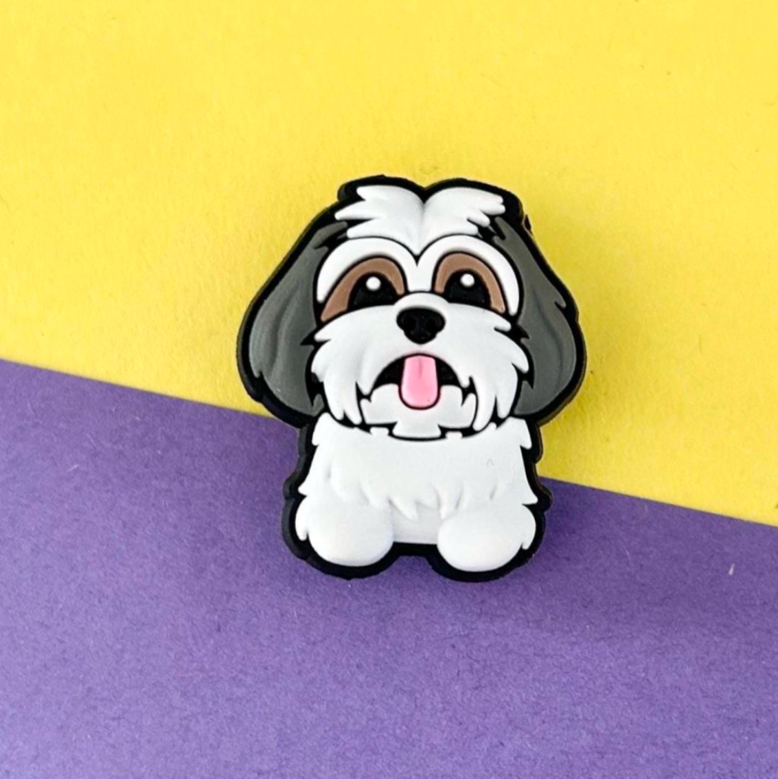 Shih Tzu dog pet croc like shoe charm.