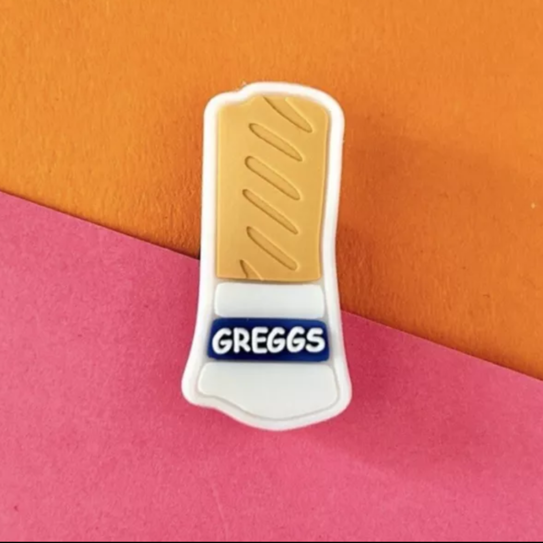 Sausage Roll croc like shoe charm. 