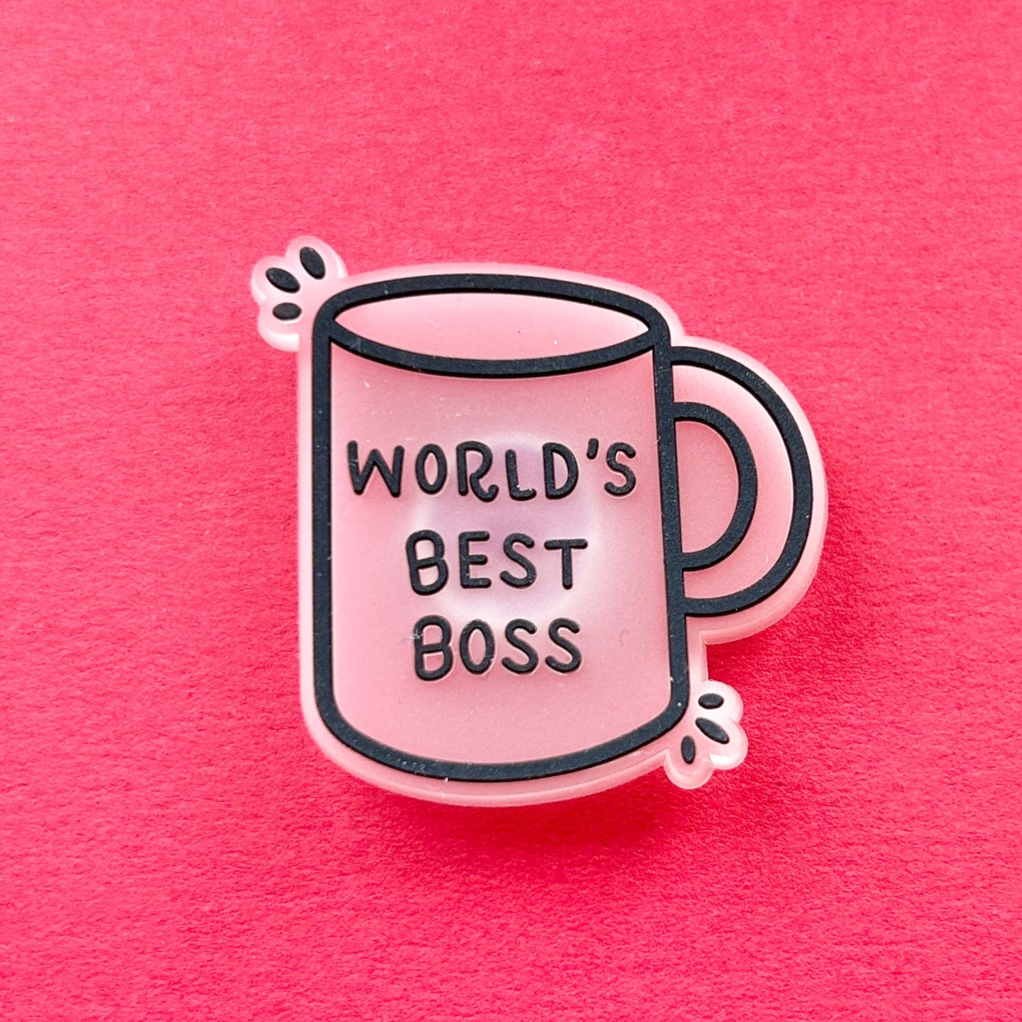 Glow in the Dark Worlds Best Boss Mug croc like shoe charm.