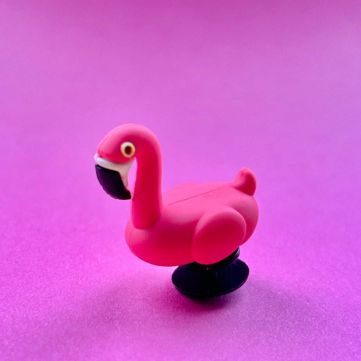 3D Flamingo bird croc like shoe charm.