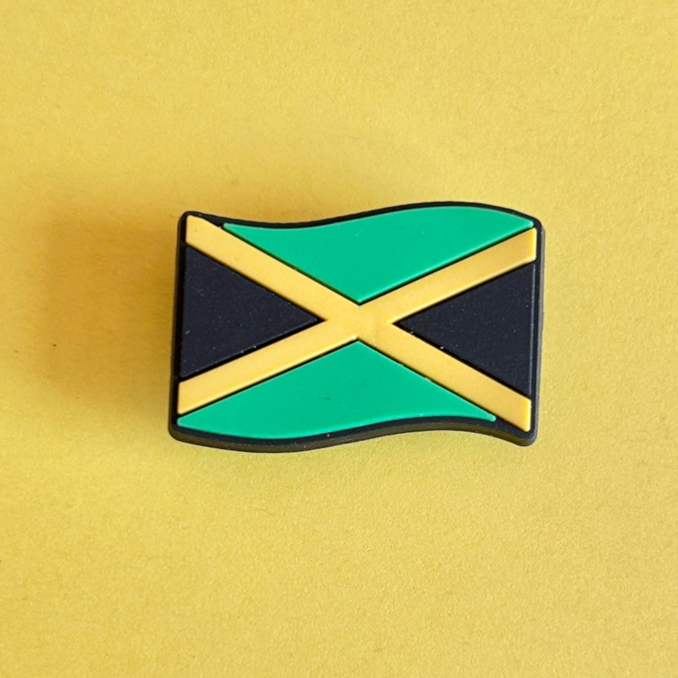 Jamaican Flag croc like shoe charm.