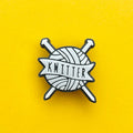 Knitter slogan ball of wool croc like shoe charm.
