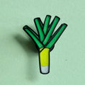3D printed handmade Leek Vegetable. Green charm. PLA plastic. 