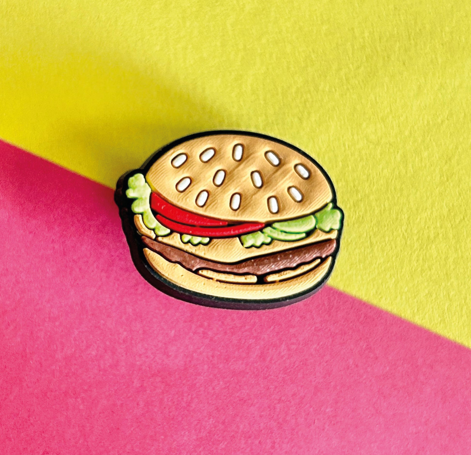 Burger Croc Like Shoe Charm - Food