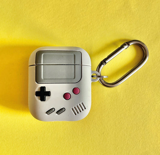 In the style of Retro Game Boy AirPod Gen 1&2 Keyring Case