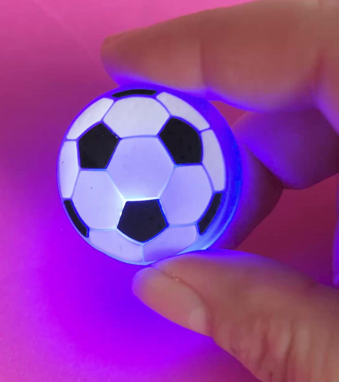 Flashing football charms. 