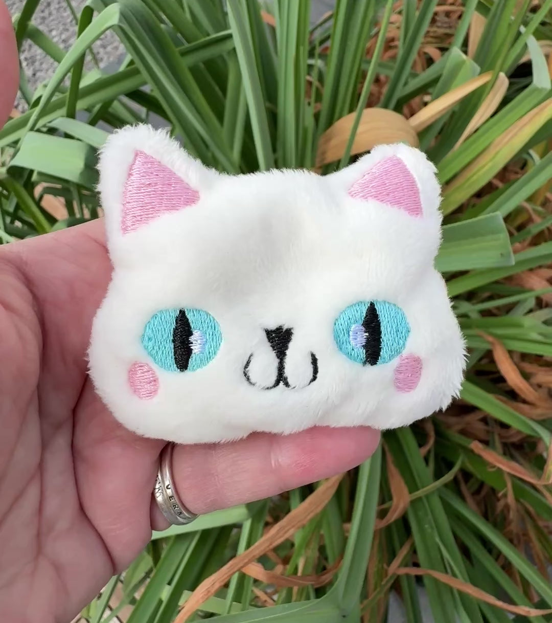 Fidget Cat Sensory Toy,  Handmade Bean Bag Kitty, Desk Buddy