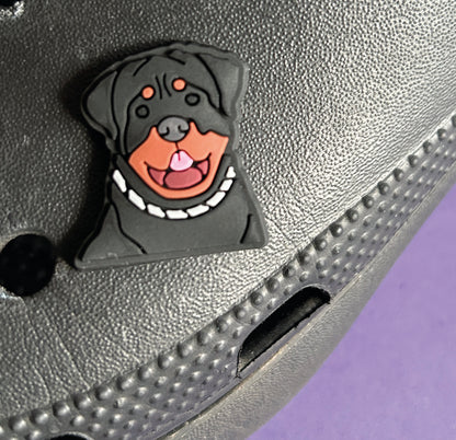 Rottweiler Dog Croc Like Shoe Charm