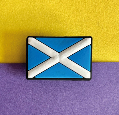 Scottish Flag Croc like Shoe Charm