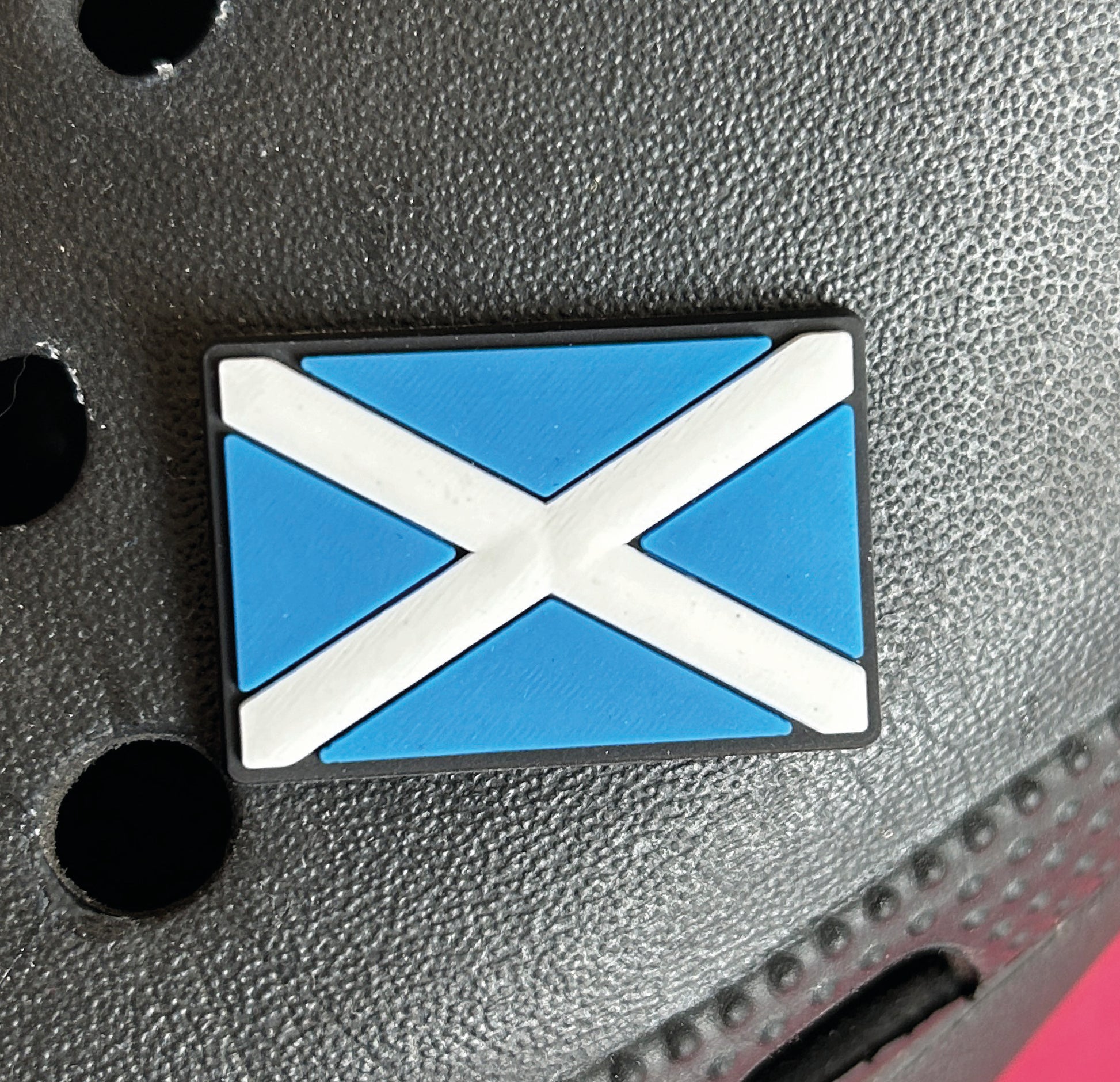 Scottish Flag Croc like Shoe Charm