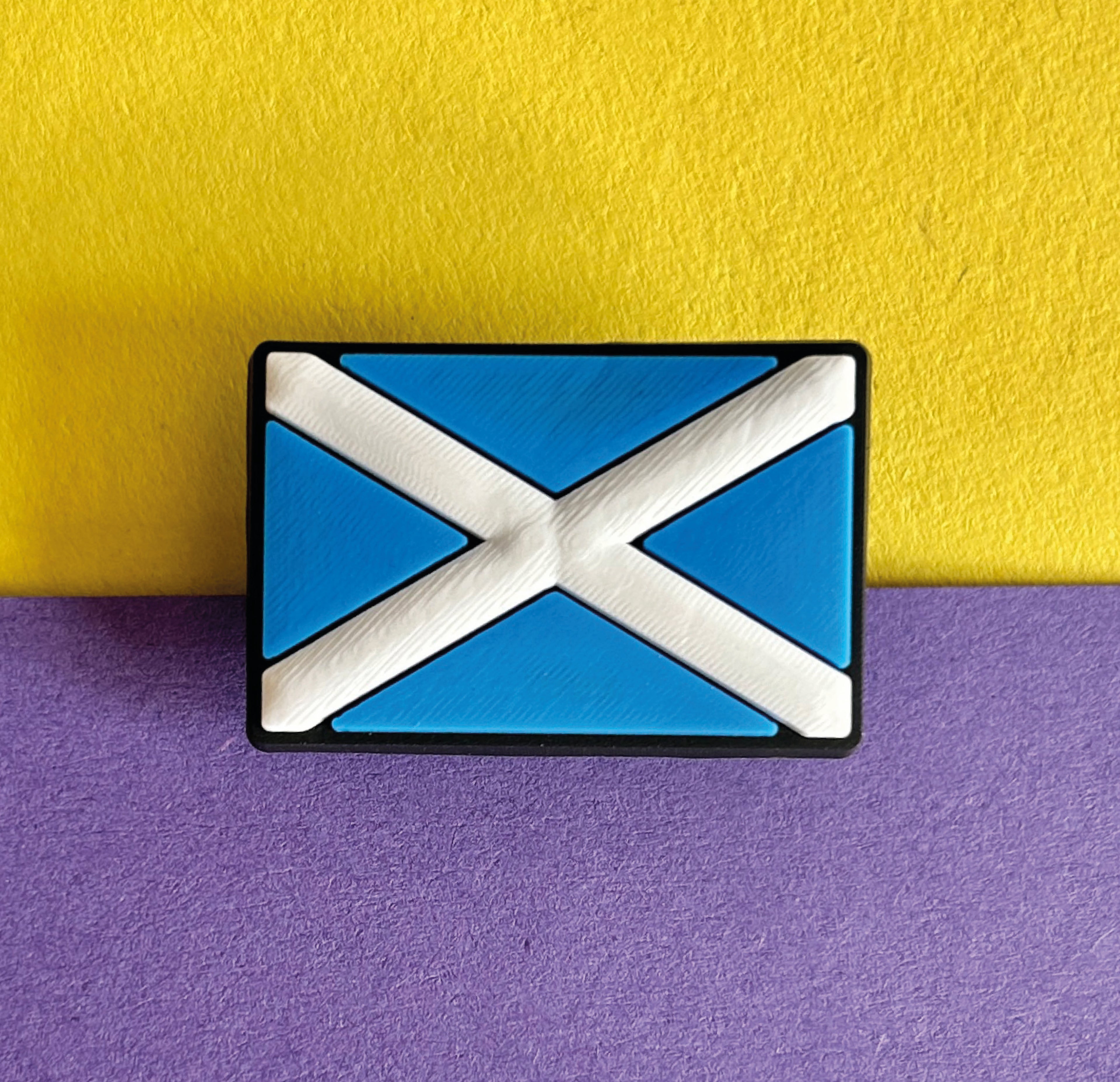 Scottish flag croc charm.